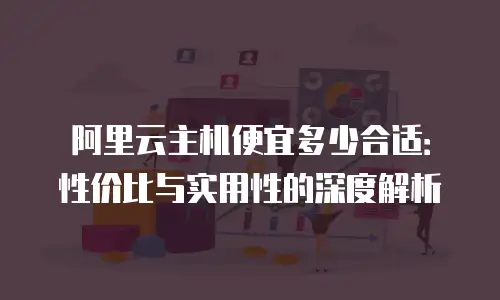 阿里云主机便宜多少合适：性价比与实用性的深度解析
