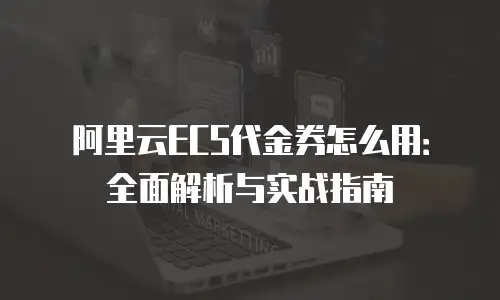 阿里云ECS代金券怎么用：全面解析与实战指南