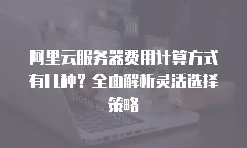 阿里云服务器费用计算方式有几种？全面解析灵活选择策略