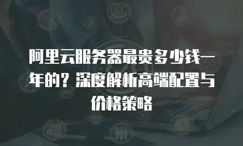 阿里云服务器最贵多少钱一年的？深度解析高端配置与价格策略