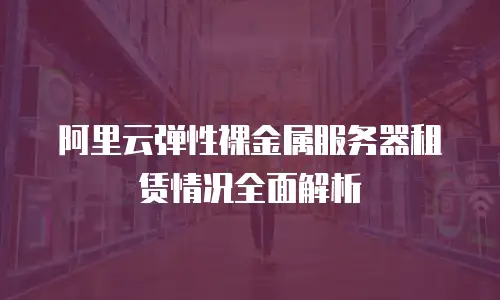 阿里云弹性裸金属服务器租赁情况全面解析