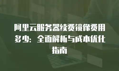 阿里云服务器续费镜像费用多少：全面解析与成本优化指南