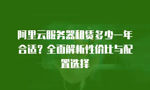 阿里云服务器租赁多少一年合适？全面解析性价比与配置选择