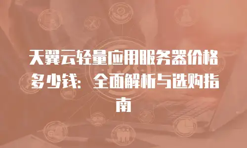 天翼云轻量应用服务器价格多少钱：全面解析与选购指南