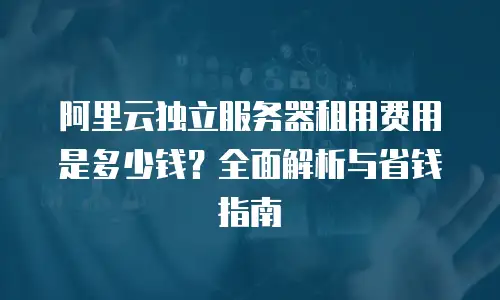 阿里云独立服务器租用费用是多少钱？全面解析与省钱指南