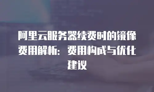 阿里云服务器续费时的镜像费用解析：费用构成与优化建议