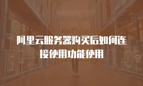 阿里云服务器购买后如何连接使用功能使用