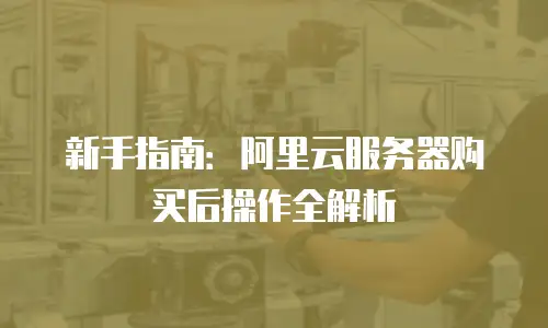 新手指南：阿里云服务器购买后操作全解析