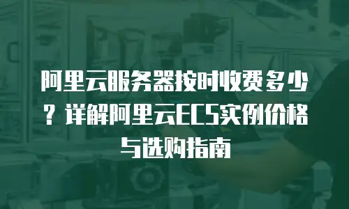 阿里云服务器按时收费多少？详解阿里云ECS实例价格与选购指南