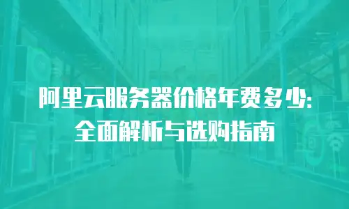 阿里云服务器价格年费多少：全面解析与选购指南