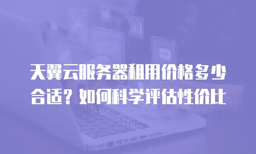 天翼云服务器租用价格多少合适？如何科学评估性价比