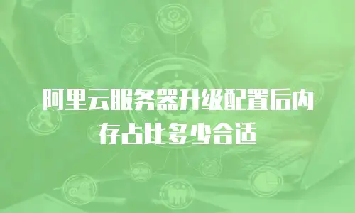 阿里云服务器升级配置后内存占比多少合适