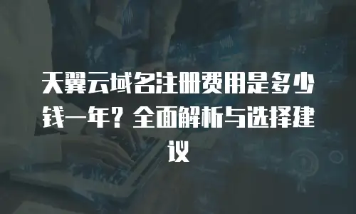 天翼云域名注册费用是多少钱一年？全面解析与选择建议