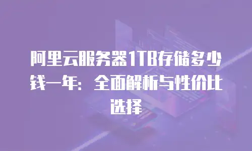 阿里云服务器1TB存储多少钱一年：全面解析与性价比选择