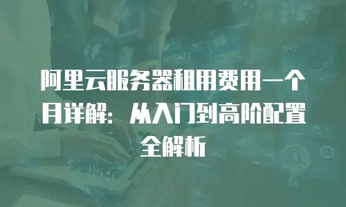 阿里云服务器租用费用一个月详解：从入门到高阶配置全解析
