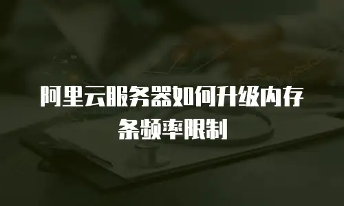 阿里云服务器如何升级内存条频率限制