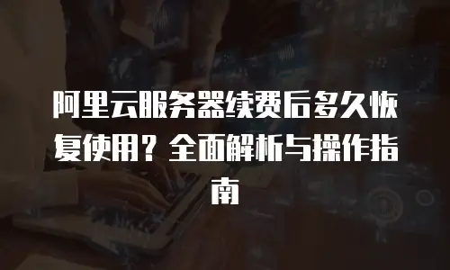 阿里云服务器续费后多久恢复使用？全面解析与操作指南