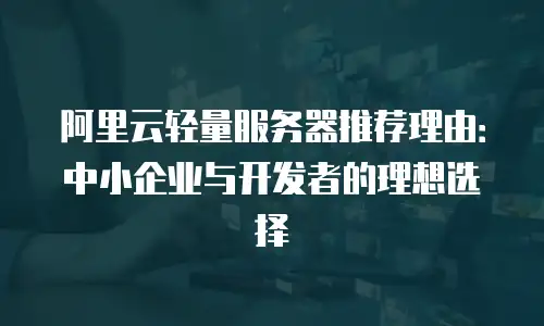 阿里云轻量服务器推荐理由：中小企业与开发者的理想选择