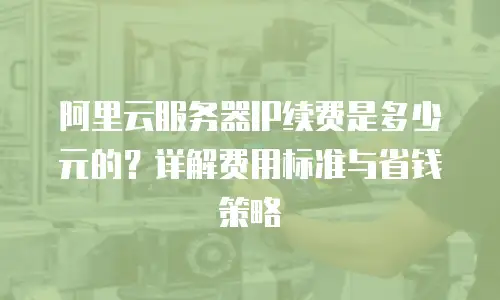 阿里云服务器IP续费是多少元的？详解费用标准与省钱策略