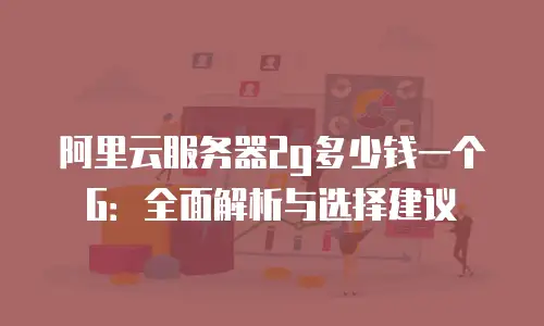 阿里云服务器2g多少钱一个G：全面解析与选择建议