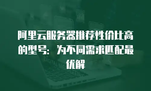 阿里云服务器推荐性价比高的型号：为不同需求匹配最优解