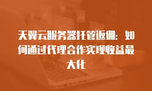 天翼云服务器托管返佣：如何通过代理合作实现收益最大化