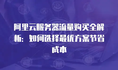 阿里云服务器流量购买全解析：如何选择最优方案节省成本