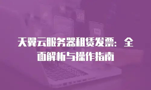 天翼云服务器租赁发票：全面解析与操作指南