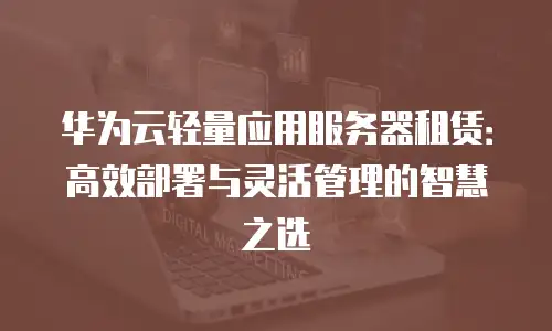 华为云轻量应用服务器租赁：高效部署与灵活管理的智慧之选