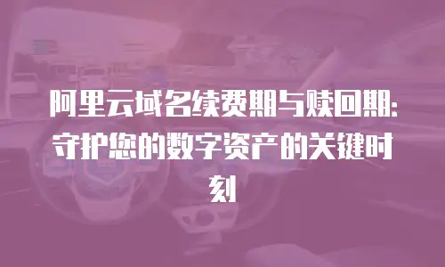 阿里云域名续费期与赎回期：守护您的数字资产的关键时刻