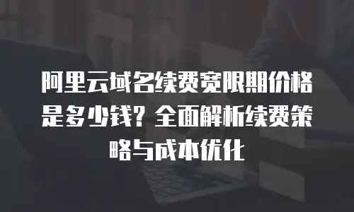 阿里云域名续费宽限期价格是多少钱？全面解析续费策略与成本优化