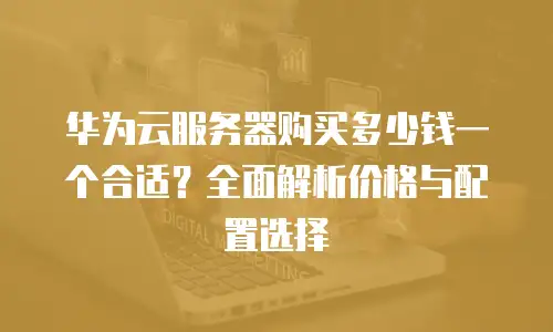 华为云服务器购买多少钱一个合适？全面解析价格与配置选择