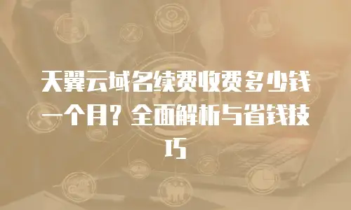 天翼云域名续费收费多少钱一个月？全面解析与省钱技巧
