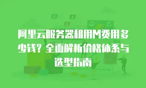 阿里云服务器租用M费用多少钱？全面解析价格体系与选型指南