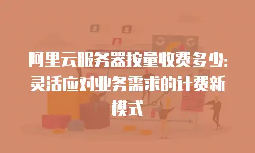 阿里云服务器按量收费多少：灵活应对业务需求的计费新模式