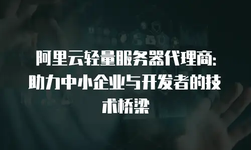 阿里云轻量服务器代理商：助力中小企业与开发者的技术桥梁