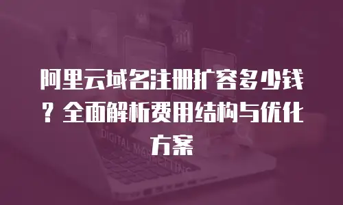 阿里云域名注册扩容多少钱？全面解析费用结构与优化方案