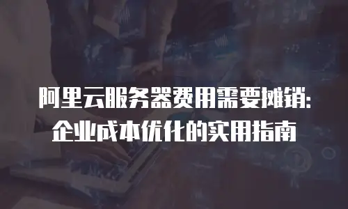 阿里云服务器费用需要摊销：企业成本优化的实用指南