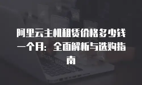 阿里云主机租赁价格多少钱一个月：全面解析与选购指南