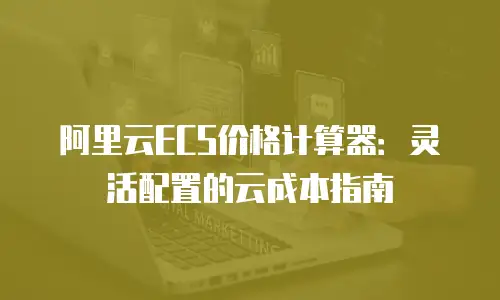 阿里云ECS价格计算器：灵活配置的云成本指南