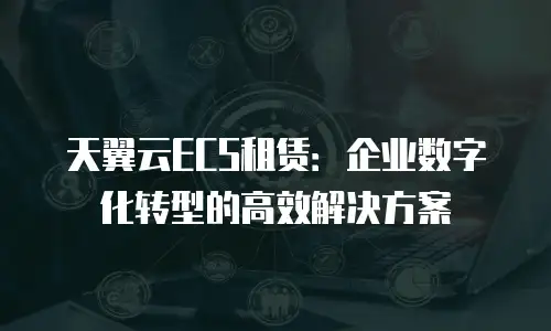 天翼云ECS租赁：企业数字化转型的高效解决方案