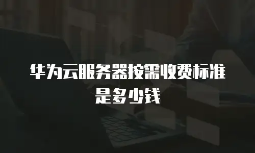 华为云服务器按需收费标准是多少钱