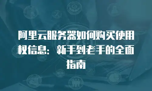 阿里云服务器如何购买使用权信息：新手到老手的全面指南