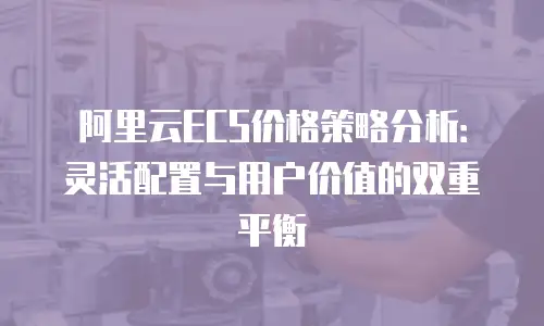 阿里云ECS价格策略分析：灵活配置与用户价值的双重平衡