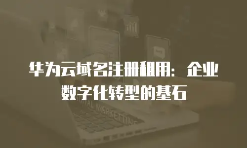 华为云域名注册租用：企业数字化转型的基石