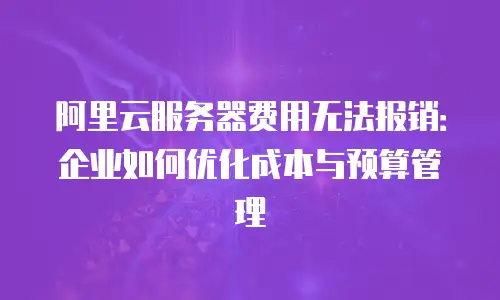 阿里云服务器费用无法报销：企业如何优化成本与预算管理