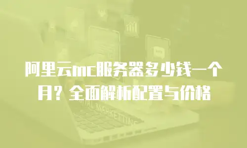 阿里云mc服务器多少钱一个月？全面解析配置与价格