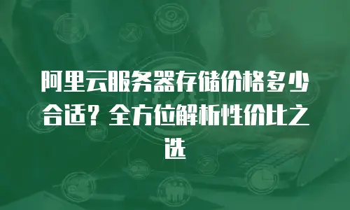 阿里云服务器存储价格多少合适？全方位解析性价比之选