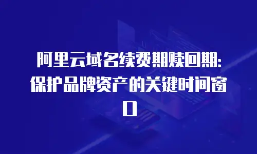 阿里云域名续费期赎回期：保护品牌资产的关键时间窗口