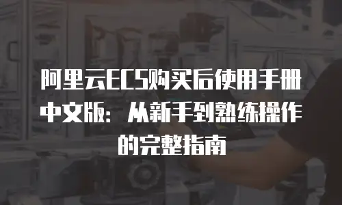 阿里云ECS购买后使用手册中文版：从新手到熟练操作的完整指南